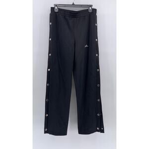 PH Women's Black-Multi Fearlessly Logo Snap-Button Pull-On Track Pants SZ M